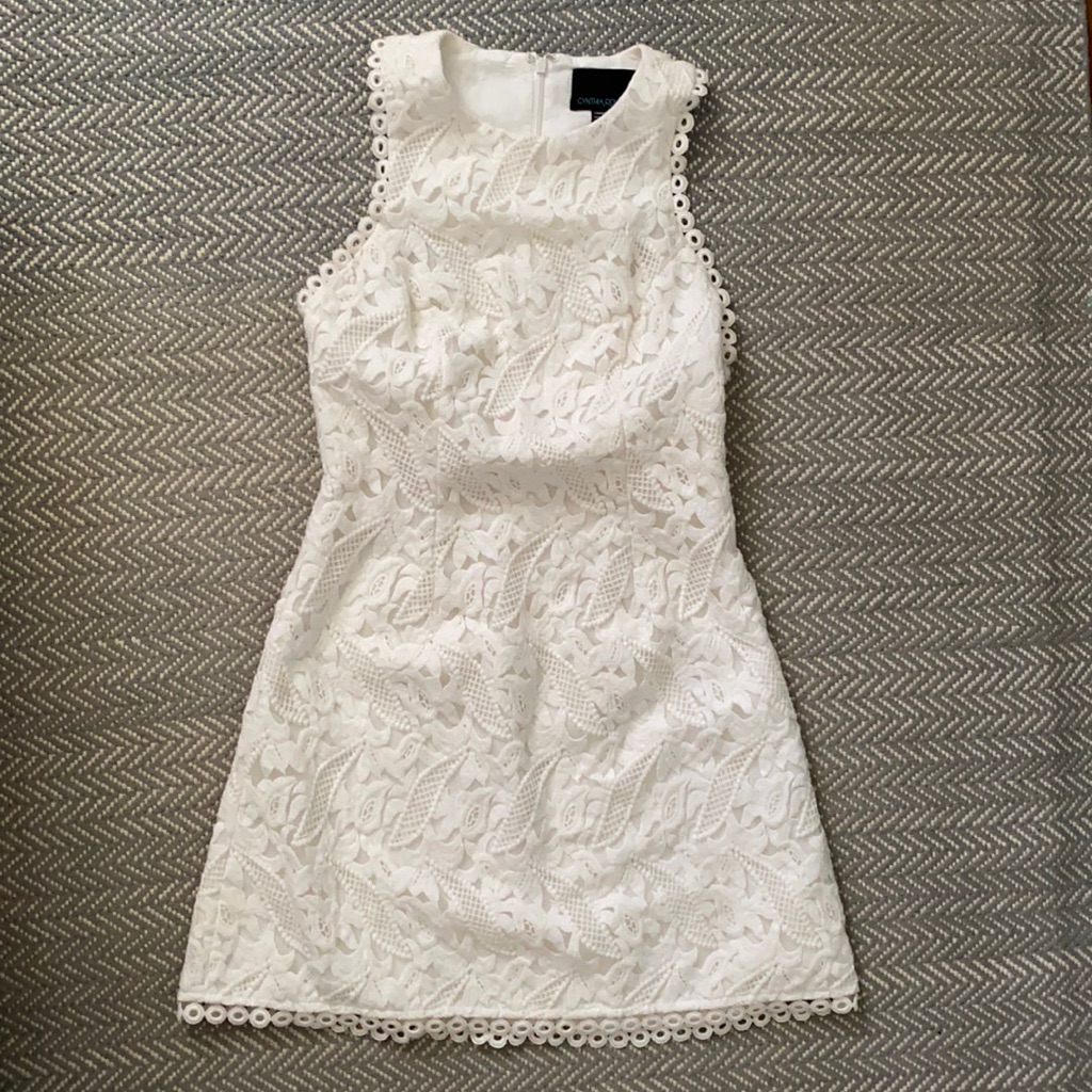 White Dress- Lace Details